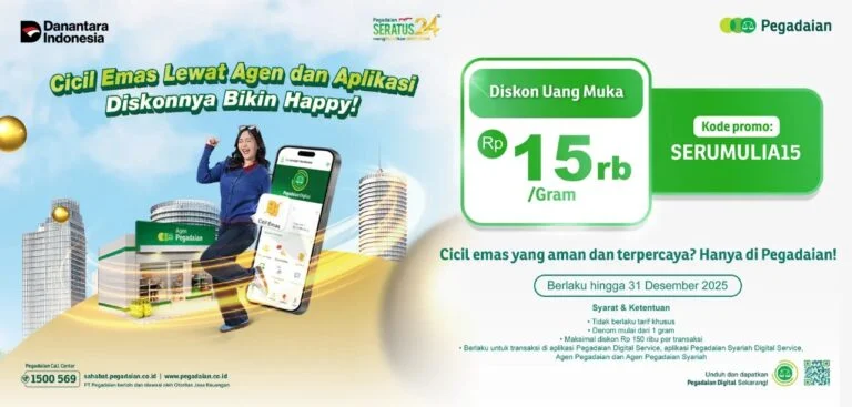 Cicil Emas Tanpa Cemas, Kanwil IX Ajak Masyarakat Nikmati Momen Emas Bersama Pegadaian