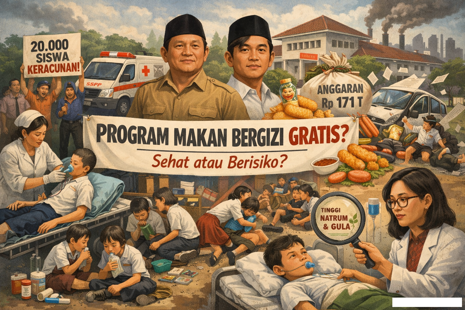 Program Bergizi? Coba Tanyakan ke 20 Ribu Siswa Keracunan