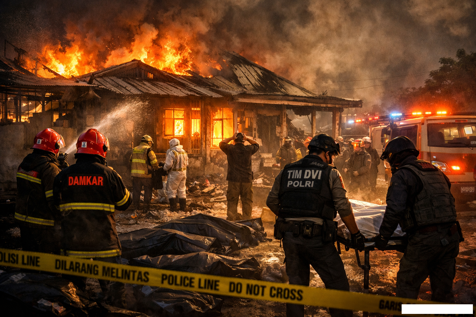 Detik-Detik Mencekam Kebakaran Panti Jompo Manado, Lansia Terpanggang Saat Tidur!