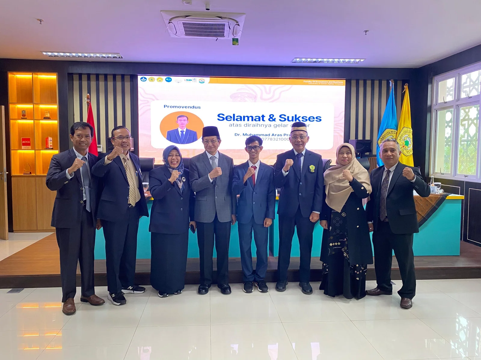 Menag Kukuhkan Muhammad Aras Prabowo Jadi Doktor Akuntansi di UNTIRTA