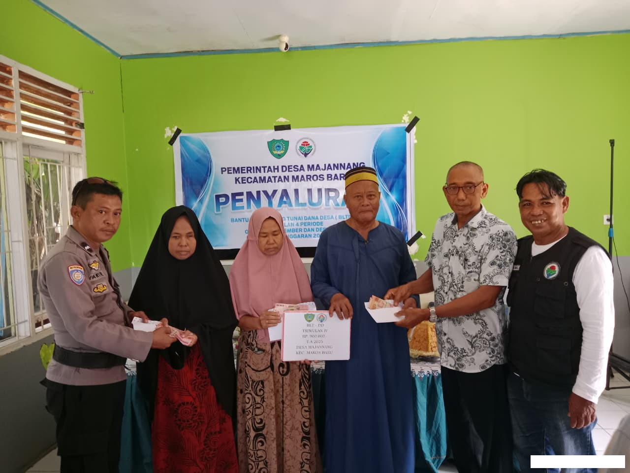 Penyaluran BLT Dana Desa Triwulan IV, 39 Warga Majannang menerima