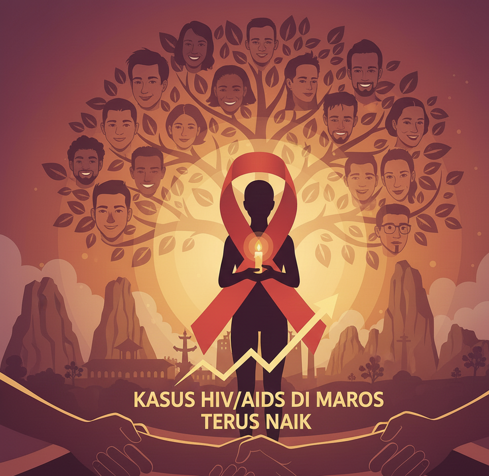 Kasus HIV/AIDS di Maros Terus Meningkat, Pemkab Perkuat Pencegahan hingga Tingkat Desa