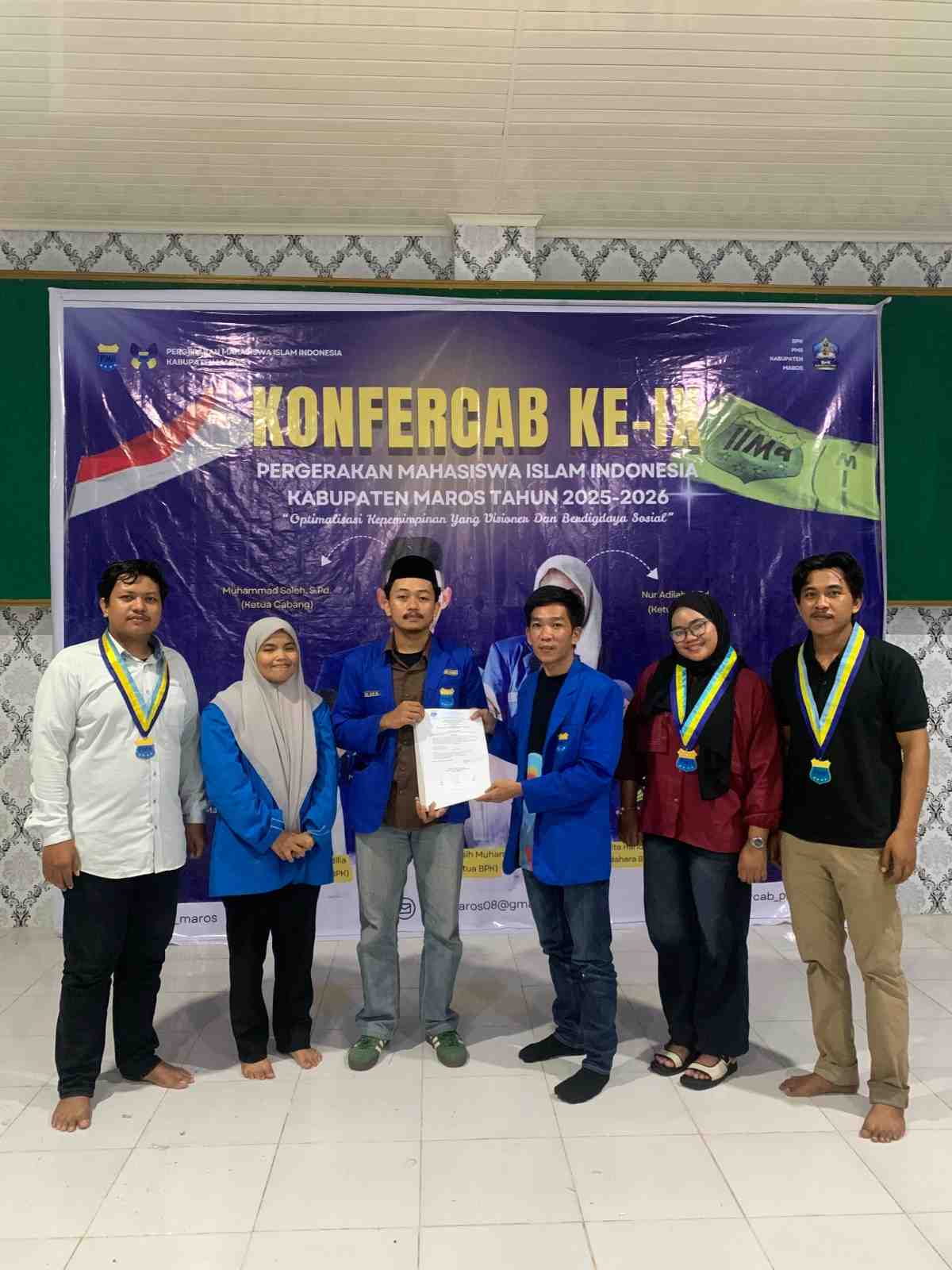 Dari Gedung IP-DDI, PMII Maros Tetapkan Alif Al Isra sebagai Ketua Umum