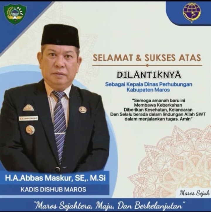 Pemkab Maros Segarkan Birokrasi, A. Abbas Maskur Resmi Nahkodai Dinas Perhubungan