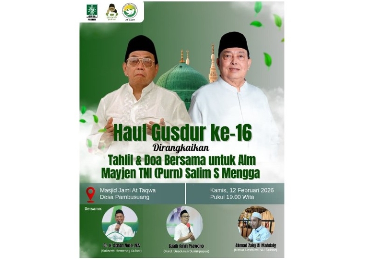 Cerita Gus Dur yang Berpulang Bersama Jenderal Salim