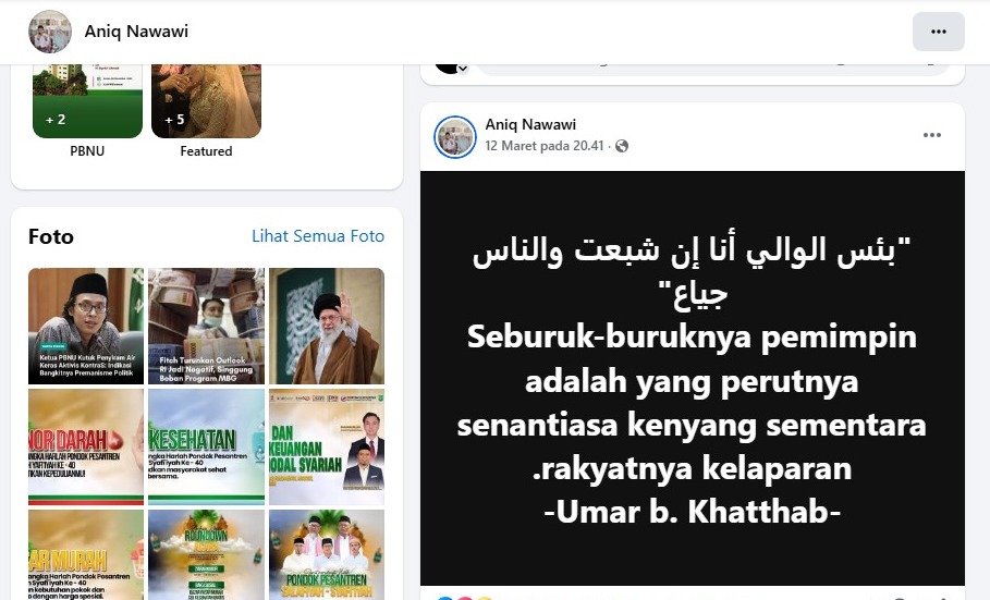 Sorotan Kekayaan Kepala Daerah, Unggahan Pengasuh Ponpes di Pohuwato Jadi Perbincangan