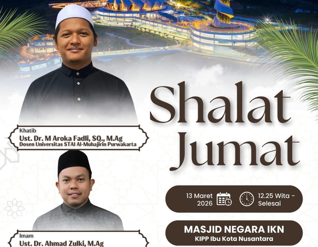 Dosen PKUMI Jadi Imam Shalat Jumat di Masjid Negara IKN, Bukti Kualitas Kaderisasi Ulama Istiqlal