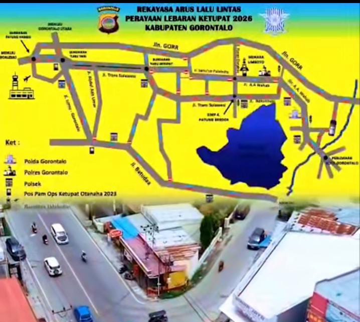 Rekayasa Arus Lalu Lintas Lebaran Ketupat di Gorontalo Diberlakukan, Ini Rute yang Harus Diketahui