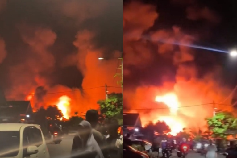 Kebakaran Hebat Hanguskan Empat Pabrik di Kawasan Industri Olak Lempit, Tiga Korban Ditemukan Tewas