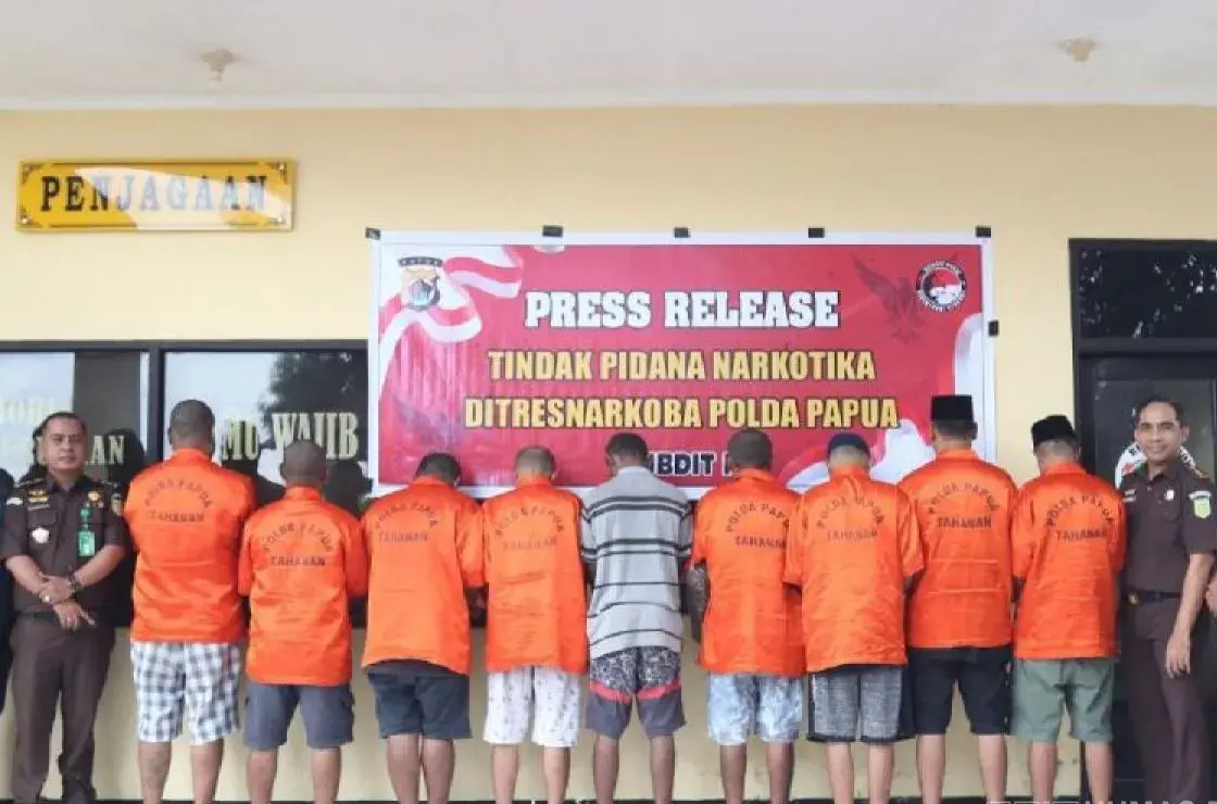 Ditresnarkoba Polda Papua Musnahkan 6,3 Kg Ganja Hasil Pengungkapan Kasus Februari 2026