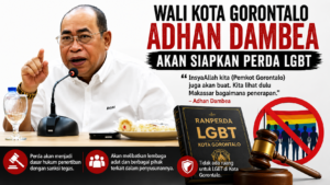 Wali Kota Gorontalo Siapkan Perda LGBT, Adhan Dambea: Tidak Ada Ruang untuk LGBT