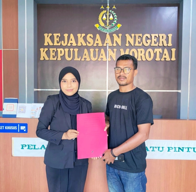 Kopra Institute Adukan Dugaan Judi Online Sekda dan Oknum Polisi ke Kejari Morotai