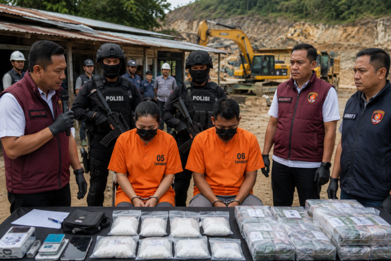 Jaringan Bandar Narkoba Ishak Kembali Terbongkar, Dua Orang Ditangkap di Kutai Barat