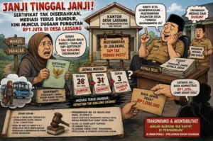 Janji Tinggal Janji! Sertifikat Tak Diserahkan, Mediasi Terus Diundur, Kini Muncul Dugaan Pungutan Rp1 Juta di Desa Lassang Kabupaten Takalar