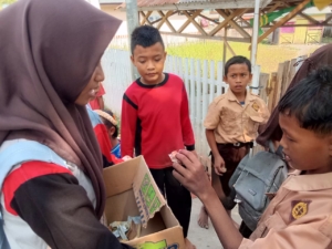 Siswa SMA Negeri 1 Mananggu Galang Dana Bantu Korban Kebakaran di Desa Buti