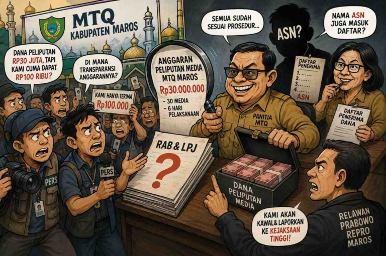 Dana Peliputan Media MTQ Maros Disorot, Diduga Ada Ketidaksesuaian Pembayaran dan Nama ASN dalam Daftar Penerima
