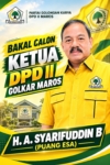 H.A Syarifuddin B, puang esa Siap bertarung Pada Musda Golkar Maros mendatang